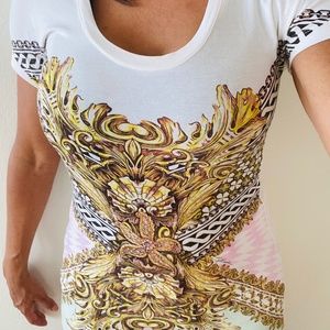 Just Cavalli White T-shirt XS